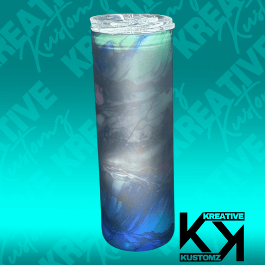 Milky Way Swirl - 17oz Glass - Kreative Kustomz