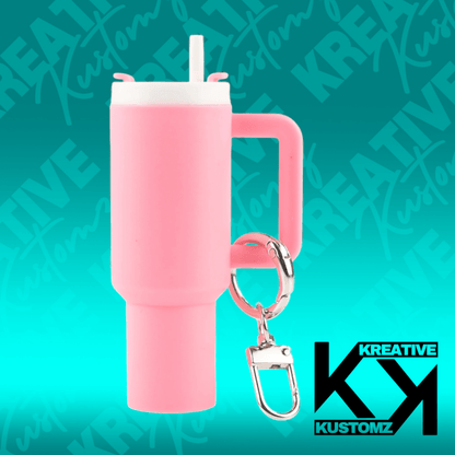 MINI TUMBLER CHAPSTICK HOLDER + KEYCHAIN - Kreative Kustomz