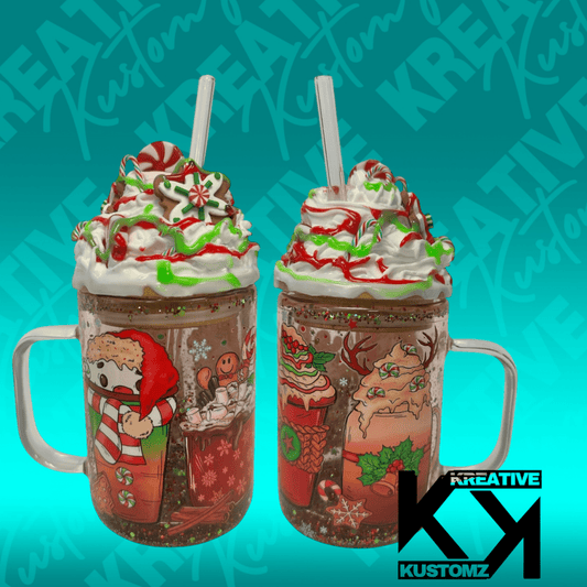 Mistletoe Drinks - Globe Mug - Kreative Kustomz