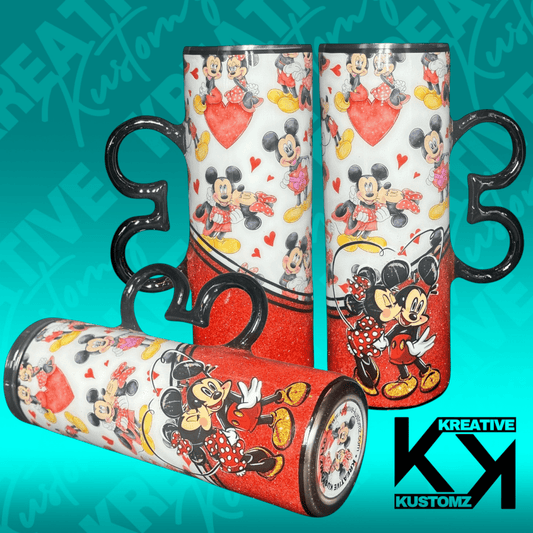MM Valentines Handle Tumbler - 20oz - Kreative Kustomz