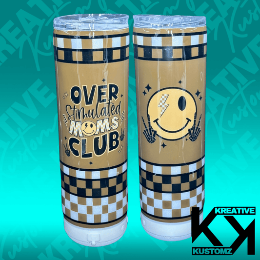 Moms Club - 20oz Speaker Tumbler - Kreative Kustomz