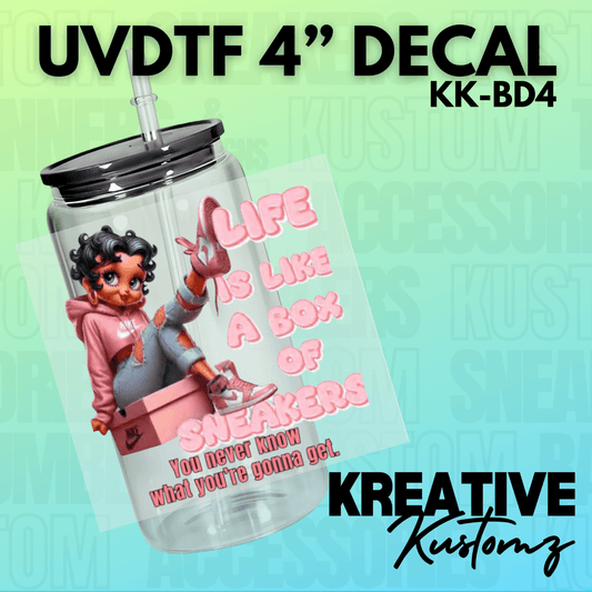 Pink Sneaker Decal - Kreative Kustomz