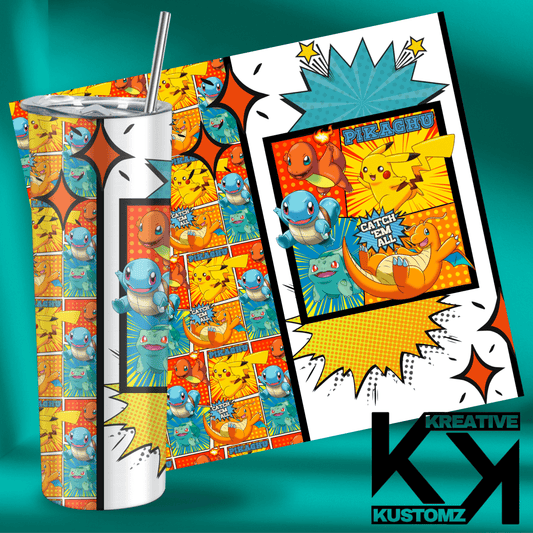 Poke Comic - 20oz - Kreative Kustomz