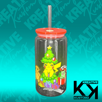Pokemon Christmas Tree Libbey - 16oz - Kreative Kustomz