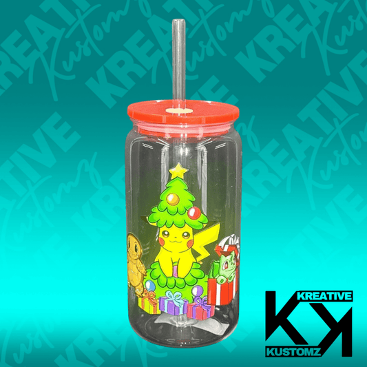 Pokemon Christmas Tree Libbey - 16oz - Kreative Kustomz