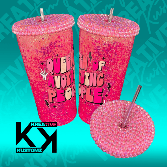 Queen of Avoiding People - 20oz - Kreative Kustomz