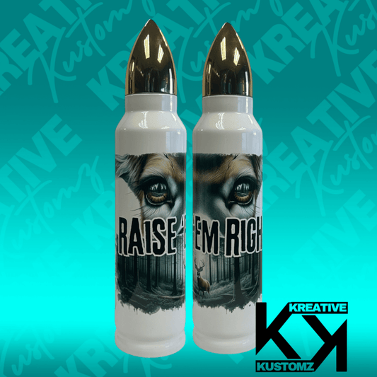 Raise’Em Right - 32oz Bullet Tumbler - Kreative Kustomz