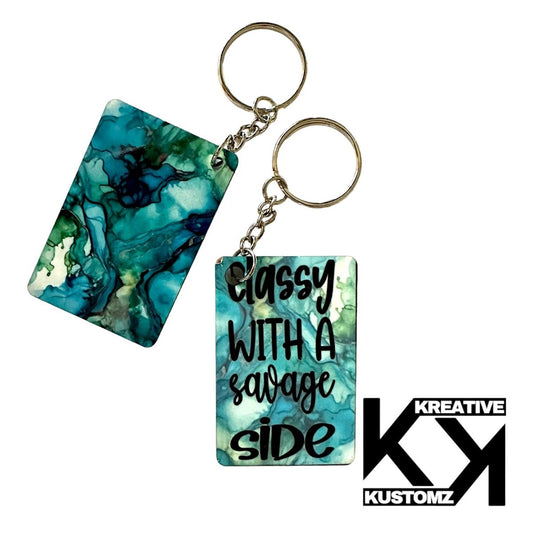 Savage Side Keychain - Turquise - Kreative Kustomz