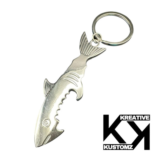 Shark Bottle Opener Keychain - Kreative Kustomz