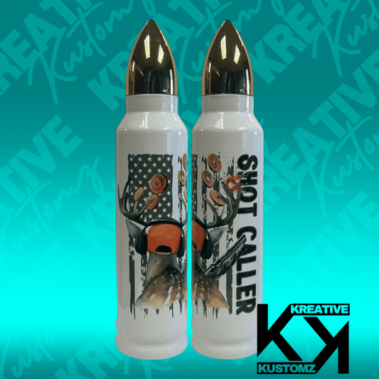 Shot Caller - 32oz Bullet Tumbler - Kreative Kustomz