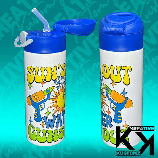 Suns Out Guns Out - 12oz Sippy - Kreative Kustomz