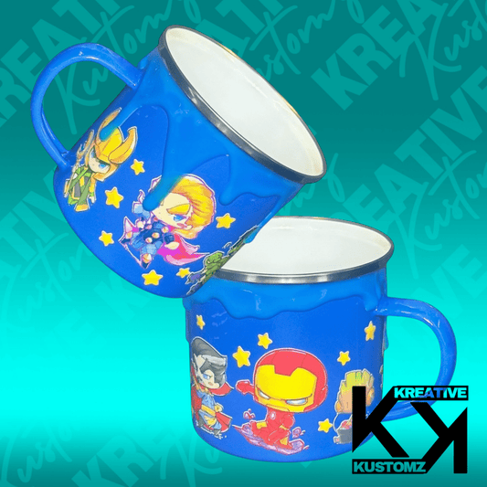Superheroes Drip - Kids Mug - Kreative Kustomz