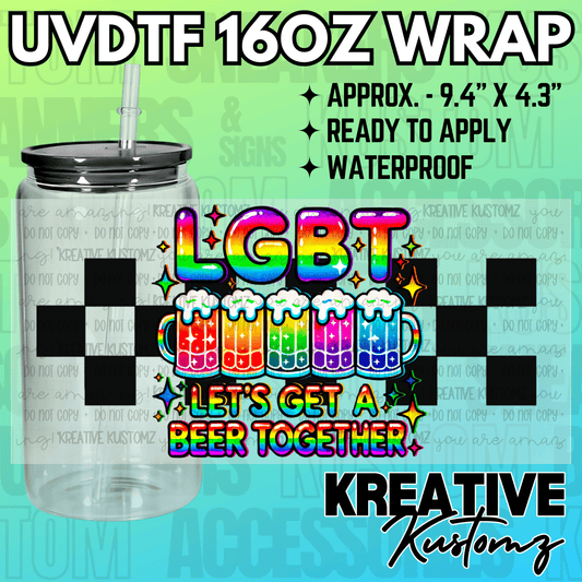 KK-2259  | UVDTF | 16oz Glass Can Libbey Wrap