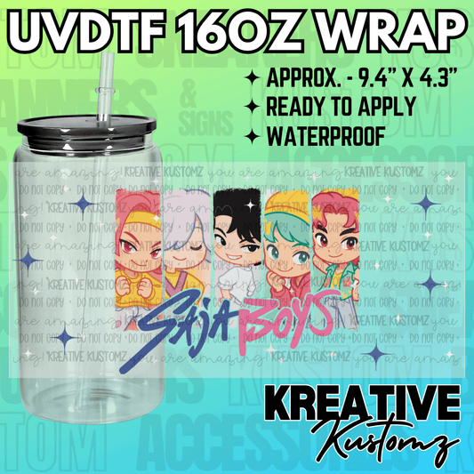 KK-2244  | UVDTF | 16oz Glass Can Libbey Wrap