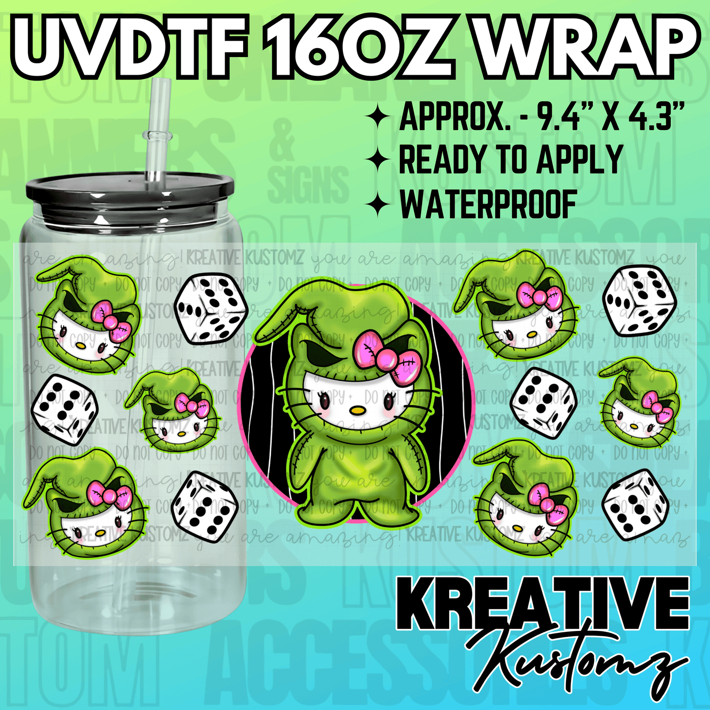 KK-2239 | UVDTF | 16oz Glass Can Libbey Wrap