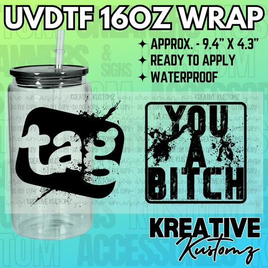 KK-2209 | UVDTF | 16oz Glass Can Libbey Wrap