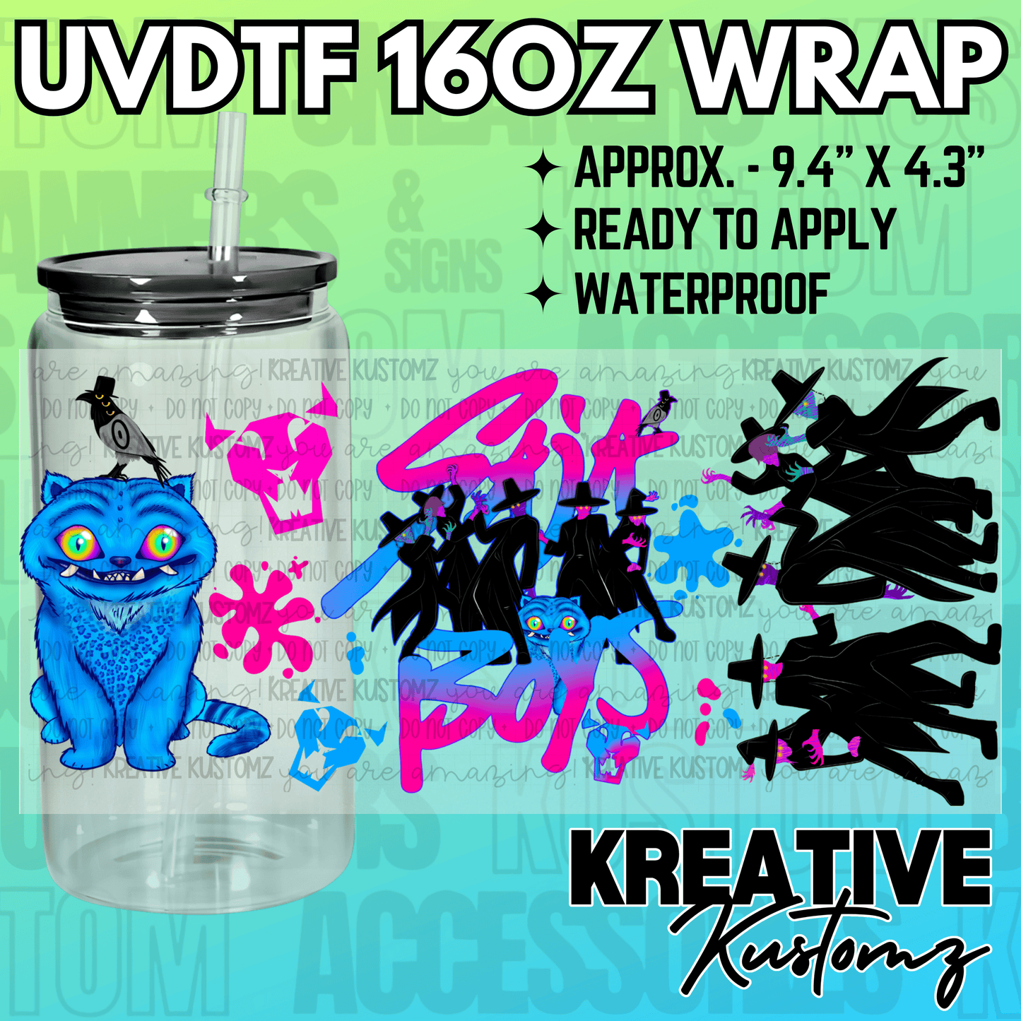 KK-2197 | UVDTF | 16oz Glass Can Libbey Wrap