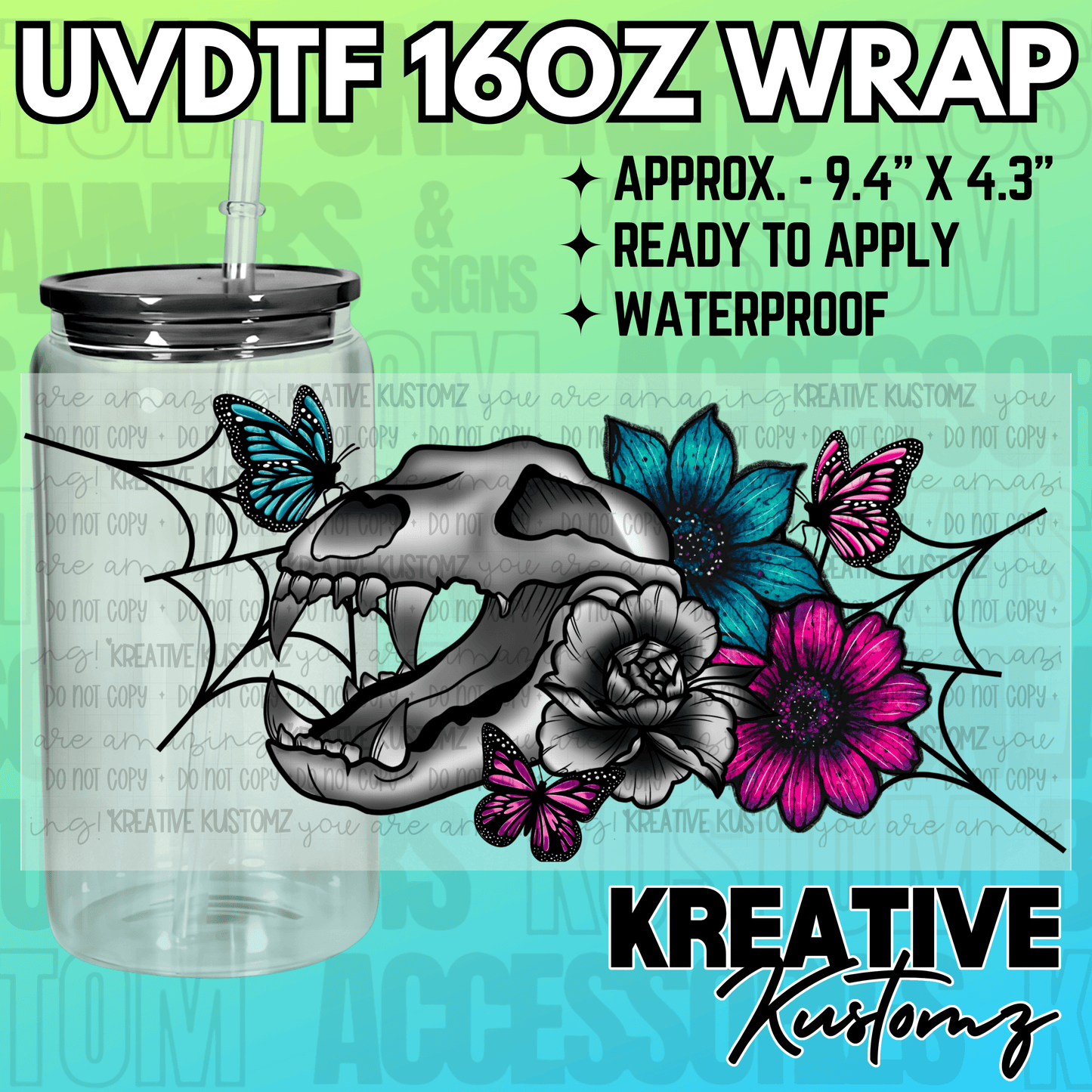 KK-2192 | UVDTF | 16oz Glass Can Libbey Wrap