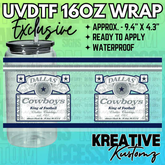 KK-2180 | UVDTF | 16oz Glass Can Libbey Wrap