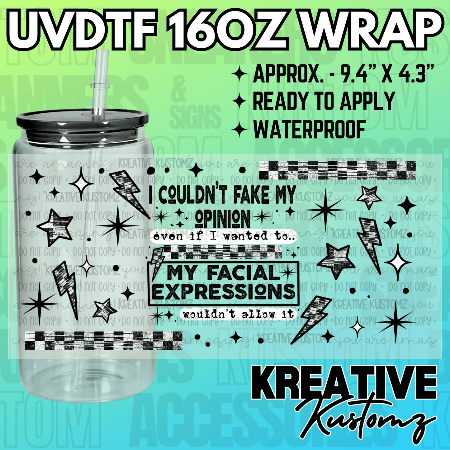 KK-2169 | UVDTF | 16oz Glass Can Libbey Wrap