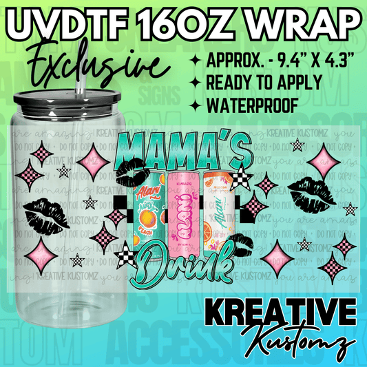 KK-2166 | UVDTF | 16oz Glass Can Libbey Wrap