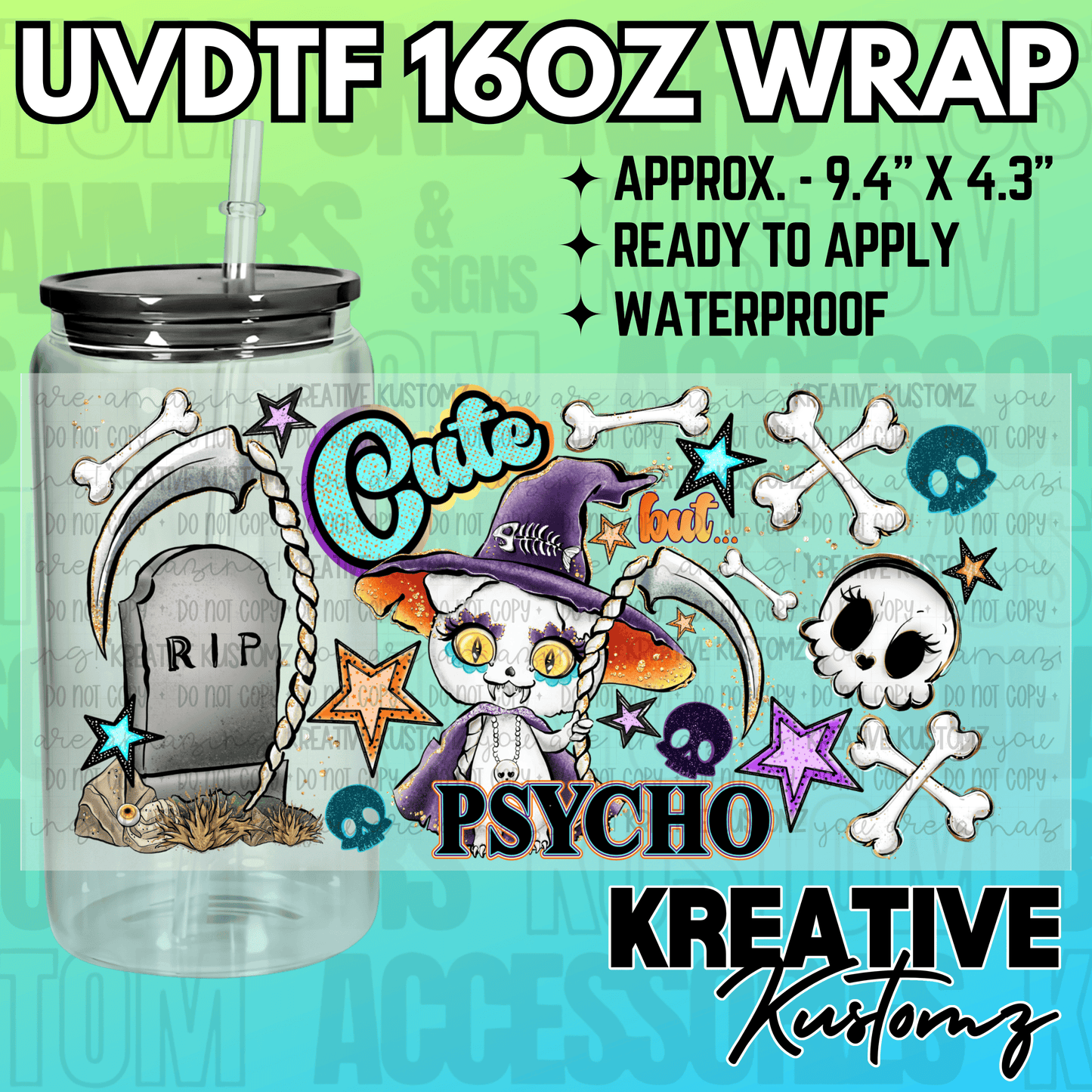 KK-2162 | UVDTF | 16oz Glass Can Libbey Wrap