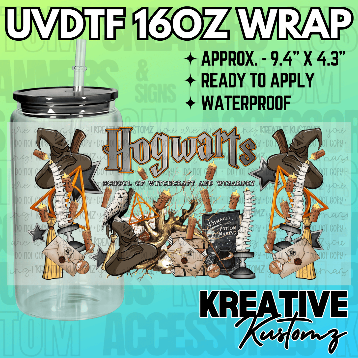 KK-2161 | UVDTF | 16oz Glass Can Libbey Wrap