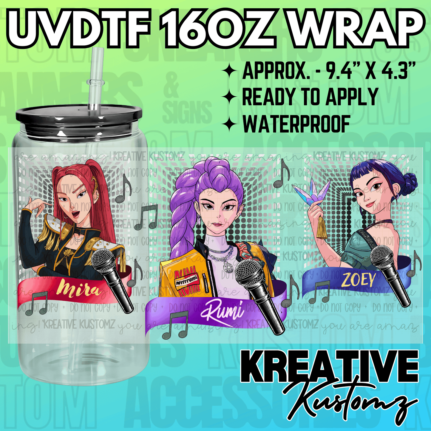 KK-2148 | UVDTF | 16oz Glass Can Libbey Wrap