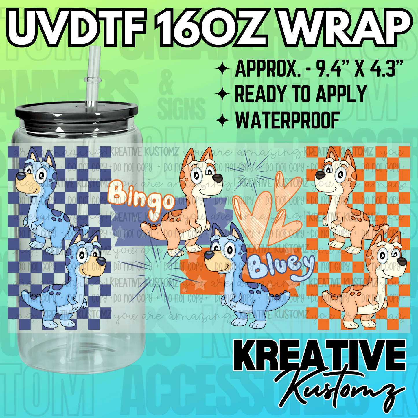 KK-2143 | UVDTF | 16oz Glass Can Libbey Wrap
