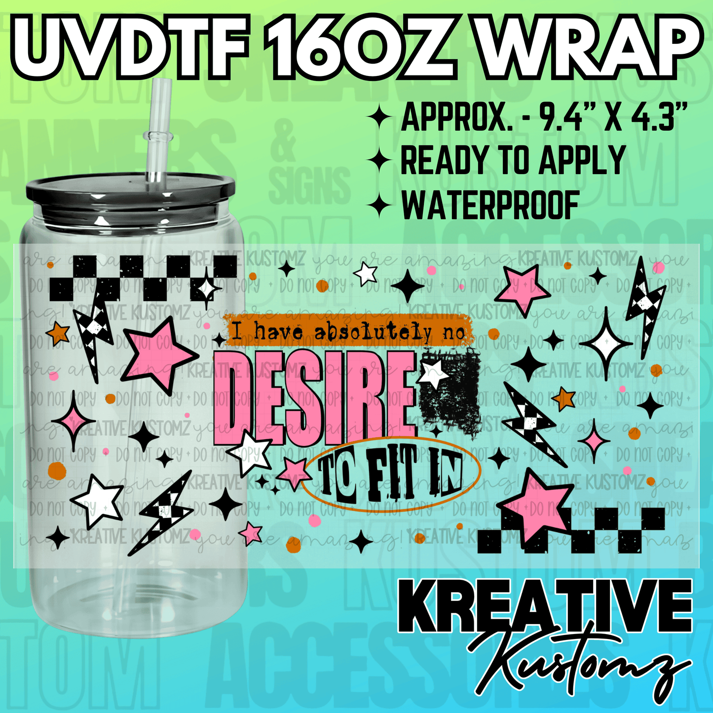 KK-2132 | UVDTF | 16oz Glass Can Libbey Wrap
