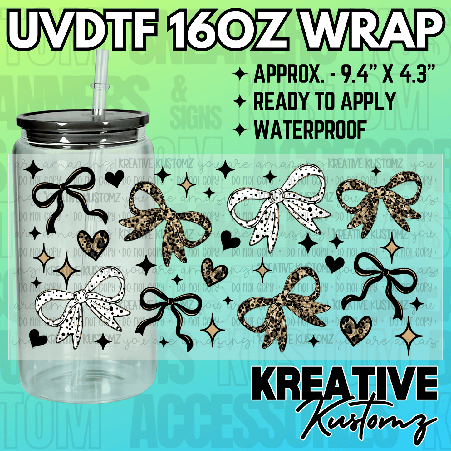 KK-2120 | UVDTF | 16oz Glass Can Libbey Wrap
