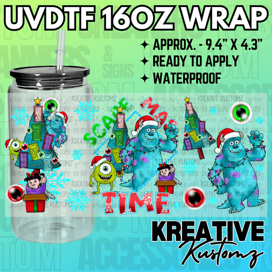 KK-2085  | UVDTF | 16oz Glass Can Libbey Wrap