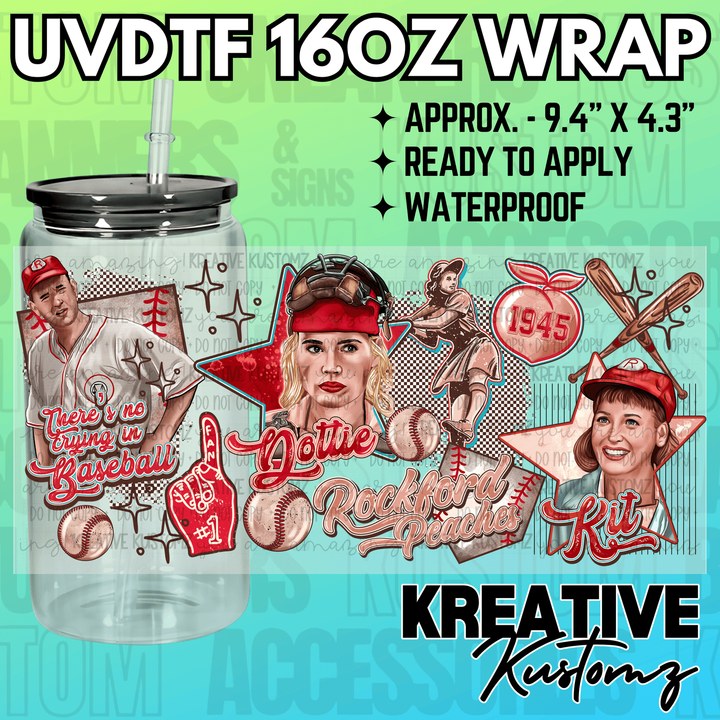 KK-2489 | UVDTF | 16oz Glass Can Libbey Wrap
