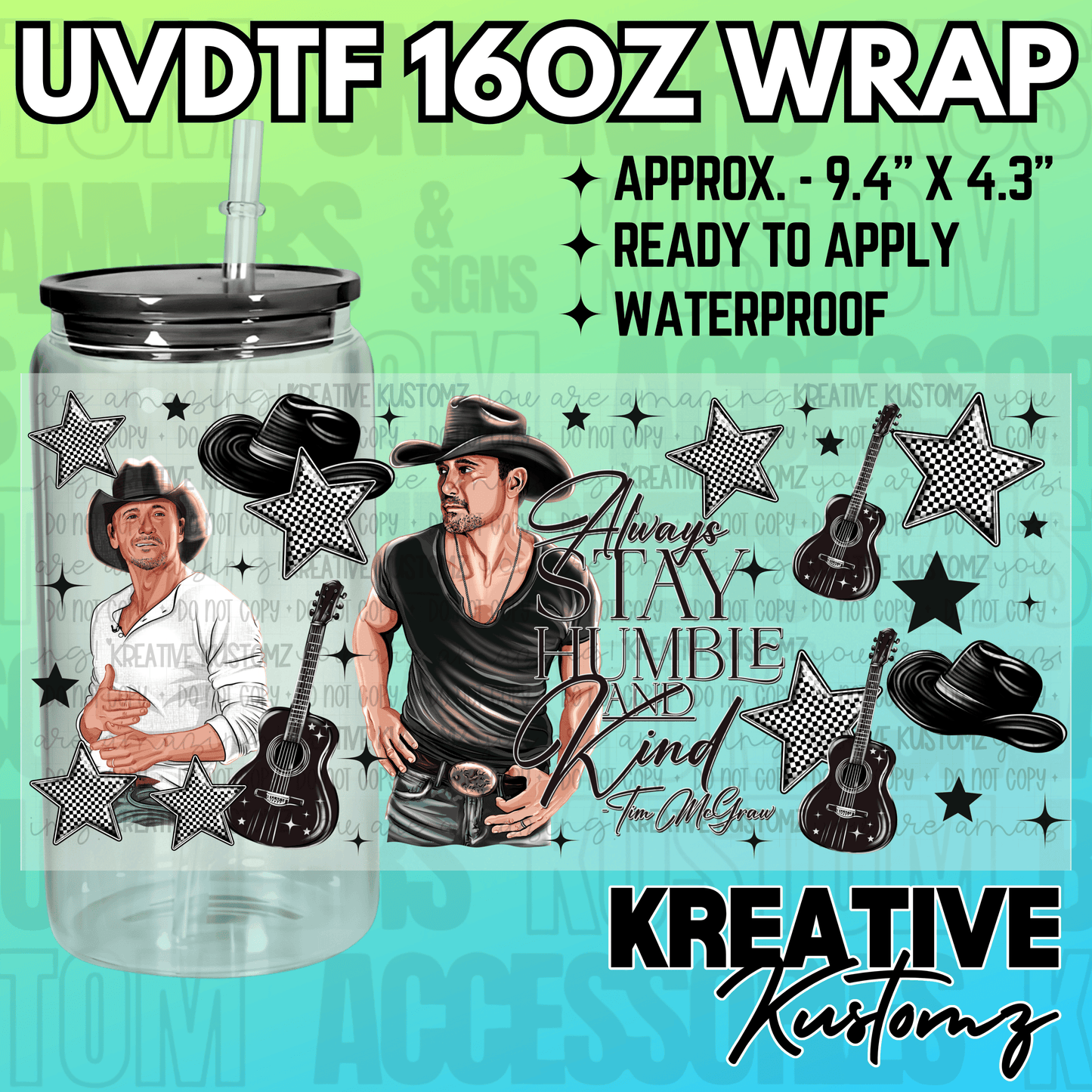 KK-2488 | UVDTF | 16oz Glass Can Libbey Wrap