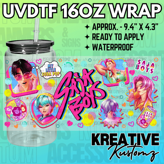 KK-2473 | UVDTF | 16oz Glass Can Libbey Wrap