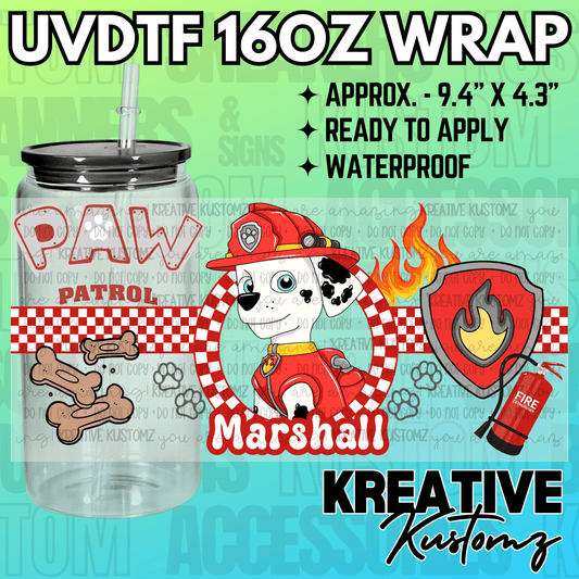 KK-2458  | UVDTF | 16oz Glass Can Libbey Wrap