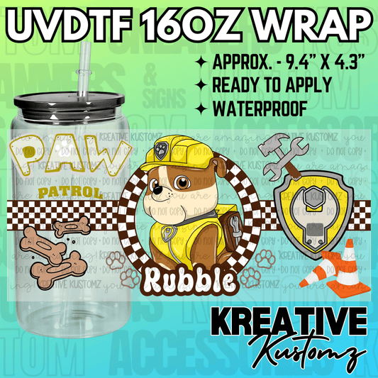 KK-2457  | UVDTF | 16oz Glass Can Libbey Wrap