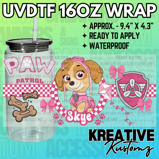 KK-2456  | UVDTF | 16oz Glass Can Libbey Wrap