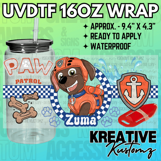 KK-2454  | UVDTF | 16oz Glass Can Libbey Wrap