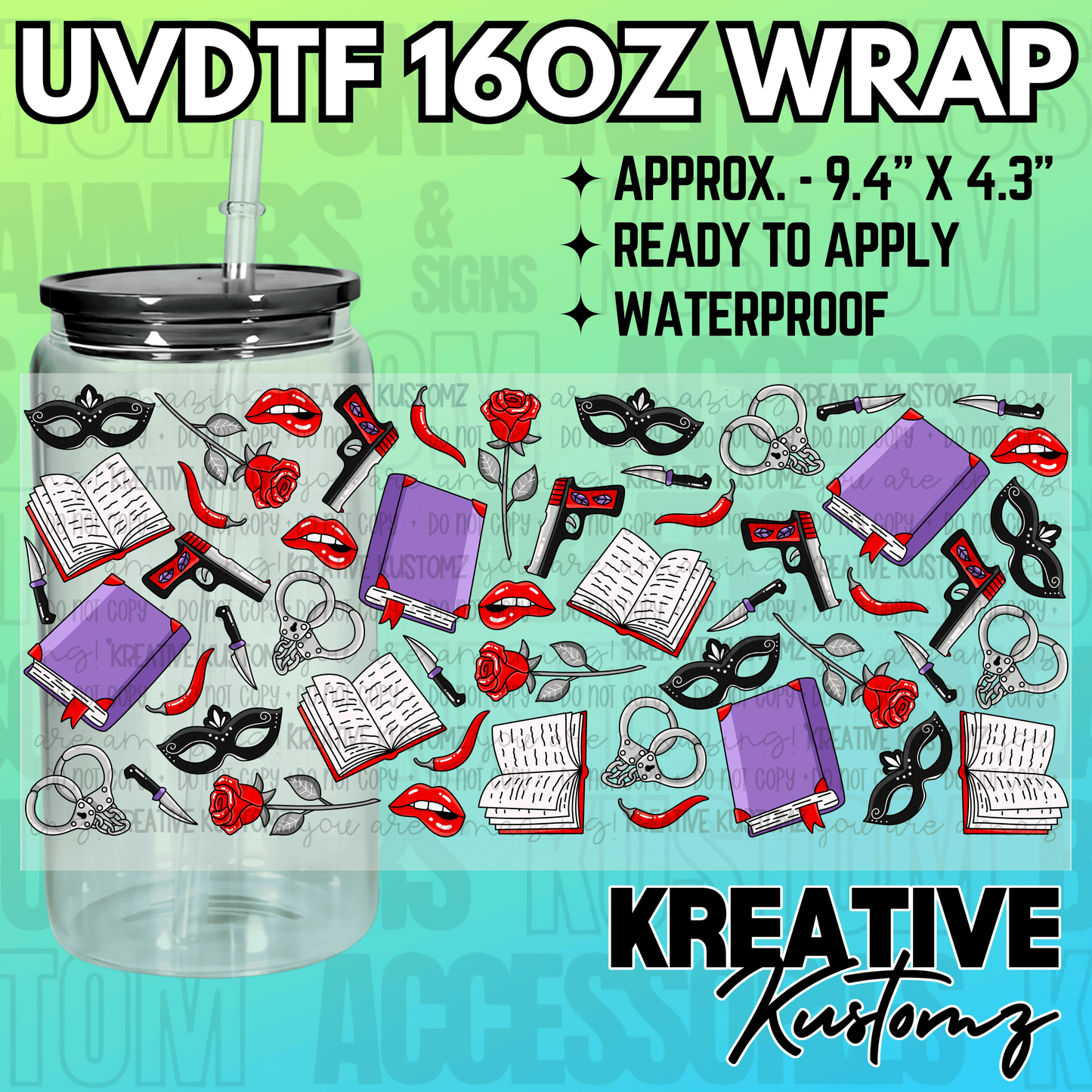 KK-2419 | UVDTF | 16oz Glass Can Libbey Wrap