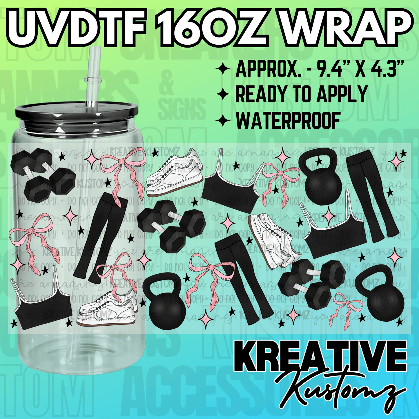 KK-2403 | UVDTF | 16oz Glass Can Libbey Wrap