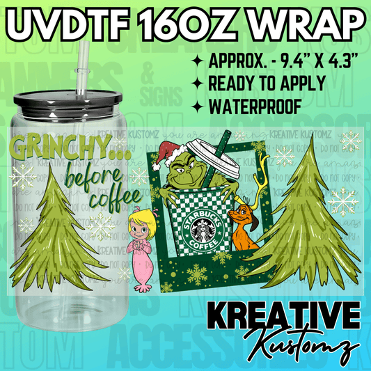 KK-2394  | UVDTF | 16oz Glass Can Libbey Wrap