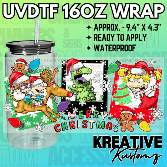 KK-2393  | UVDTF | 16oz Glass Can Libbey Wrap
