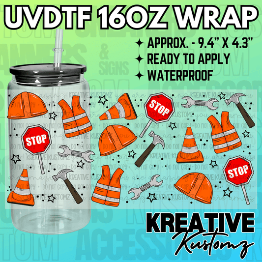 KK-2378  | UVDTF | 16oz Glass Can Libbey Wrap