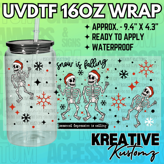 KK-2371  | UVDTF | 16oz Glass Can Libbey Wrap