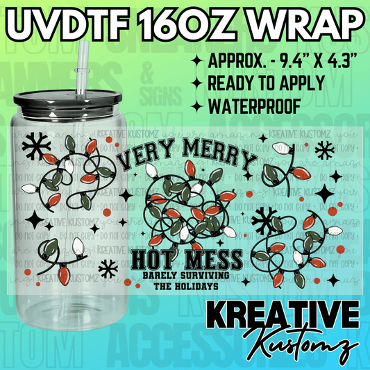 KK-2280  | UVDTF | 16oz Glass Can Libbey Wrap