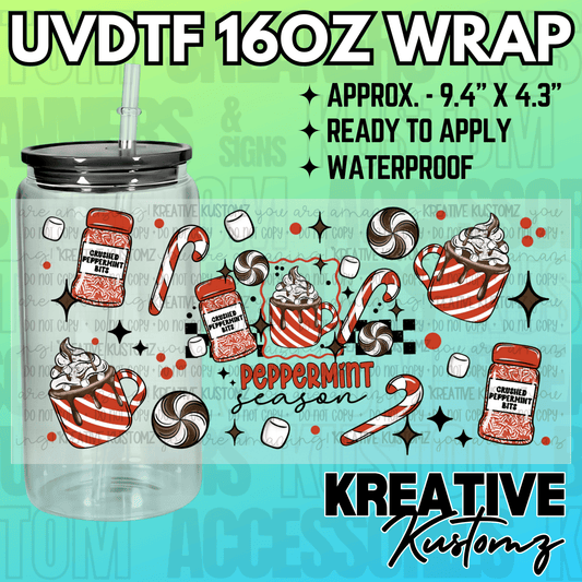 KK-2293  | UVDTF | 16oz Glass Can Libbey Wrap