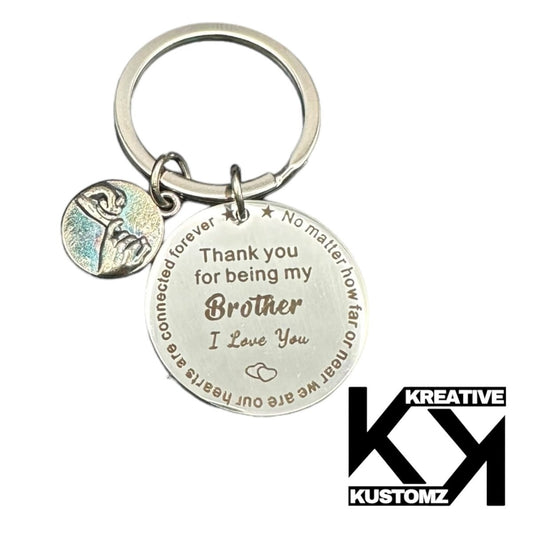 Thank you Brother Keychain - Kreative Kustomz