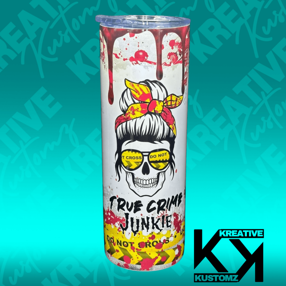 True Crime Junkie - 20oz Tumbler - Kreative Kustomz