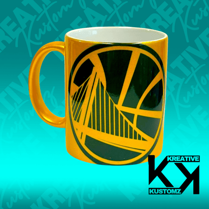 Warriors 11oz Mug - Gold - Kreative Kustomz